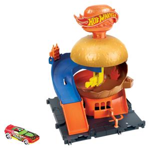 Pista De Auto Tienda De Hamburguesas Hot Wheels