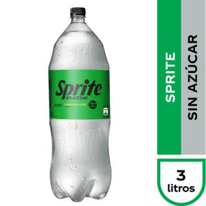 Bebida Limón Sin Azúcar Botella 3 L Sprite