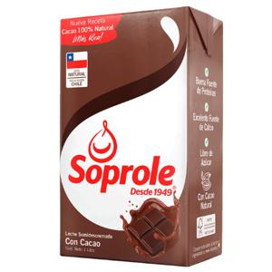Leche Semidescremada Chocolate 1 L Soprole
