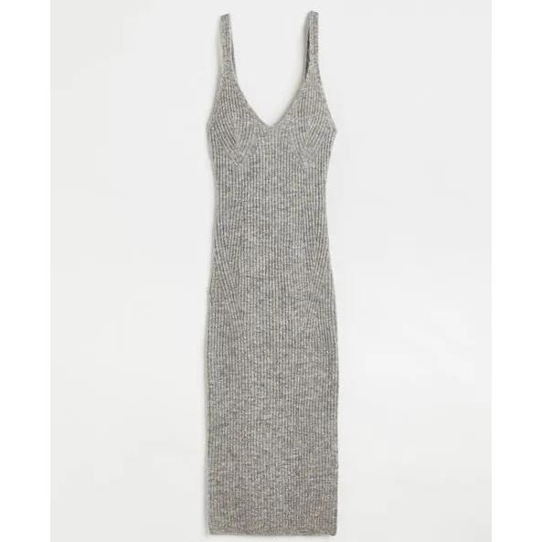 Vestido En Punto Acanalado H&M