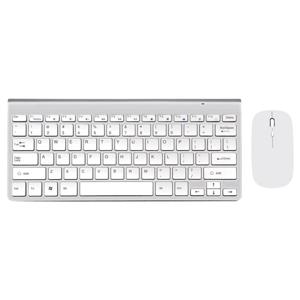 Kit Teclado y Mouse Inalámbrico Blanco Levo