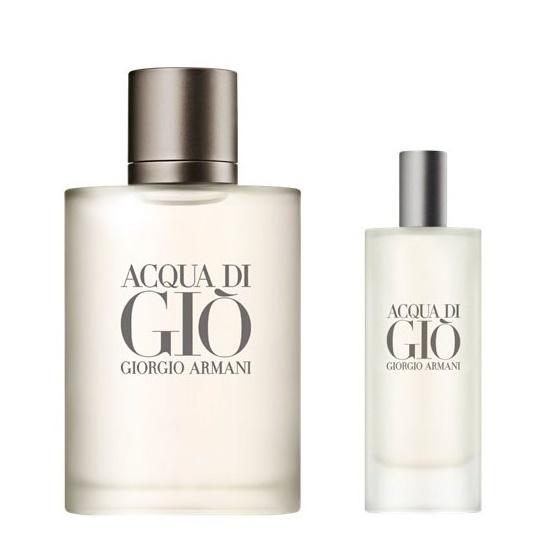 Set Perfume Giorgio Armani Acqua Di Gio Hombre Edt 100 Ml+ 15 Ml