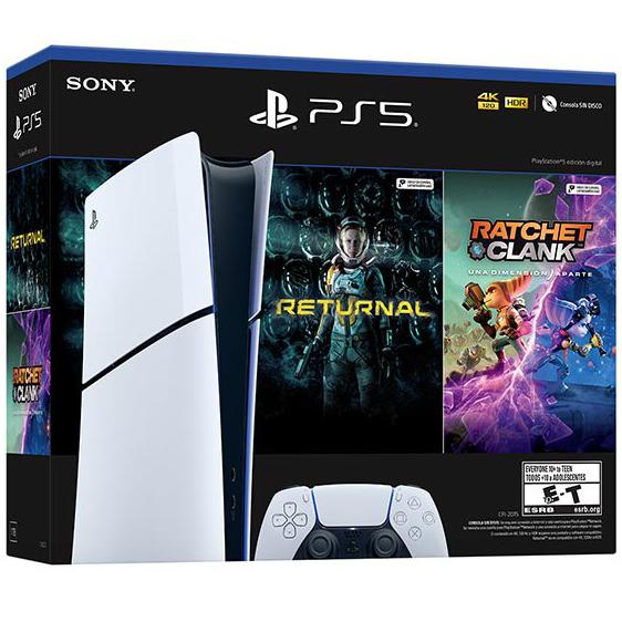 Consola Ps5 Digital + Juego Ratchet & Clank Rift Apart + Juego Returnal