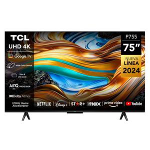 LED Smart TV 75" UHD 4K 75P755 Google TV, Linea 2024, TCL