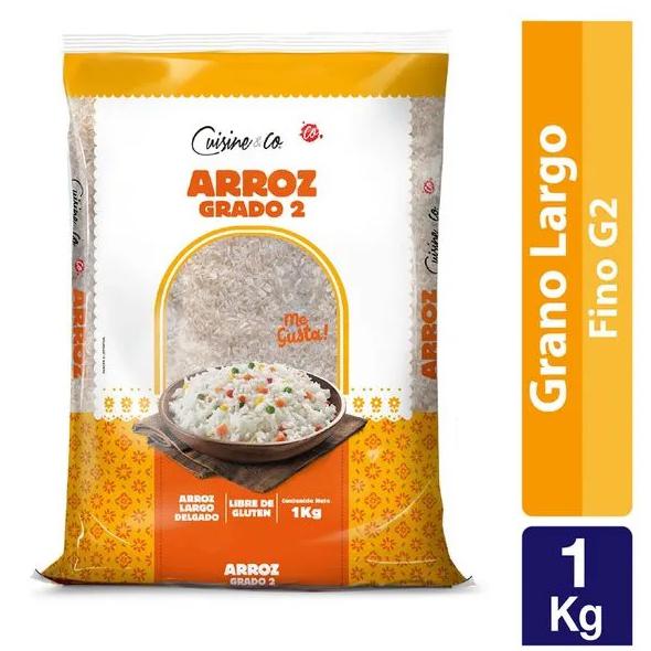 Arroz Grado 2 Largo Y Delgado 1 kg Cuisine & Co