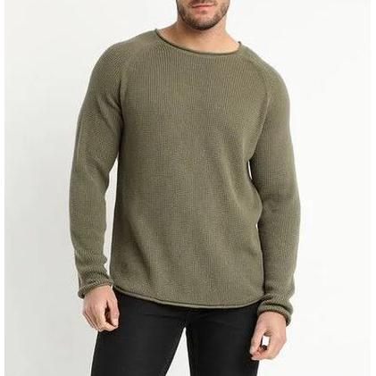 Sweater Cuello Redondo Khaki Claro Truval