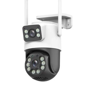 Camara Vigilancia Wifi 8MP, Lente Dual, Inalámbrica, Detección Humana