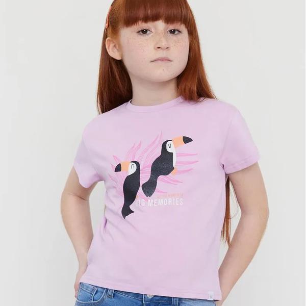Polera Niña Kids Fun Regular Morado