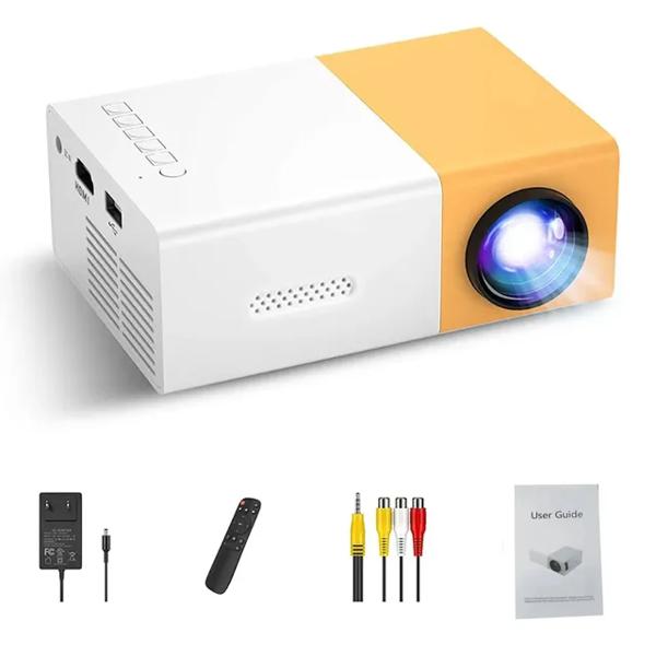 Mini Proyector Led HD YG300 PRO, Bajo Consumo, Hasta 80", HDMI, USB, Micro SD