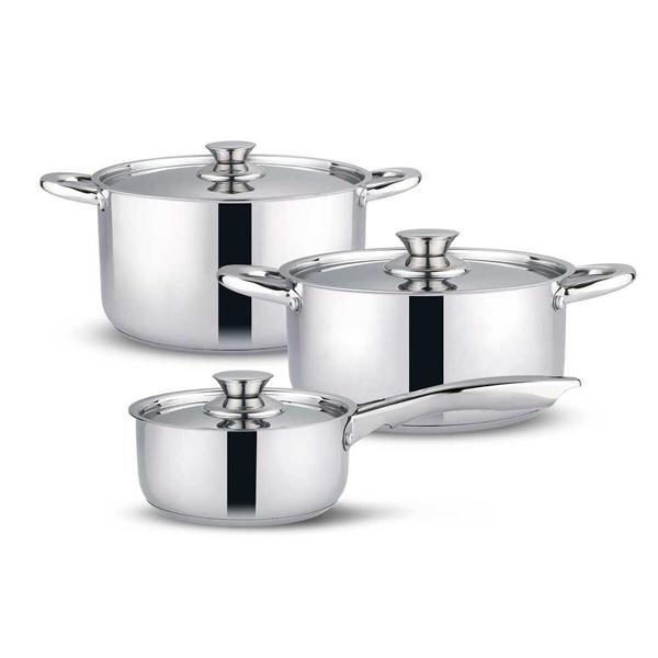 Bateria de Cocina Acero Inoxidable Wens Serie 410 6 Piezas