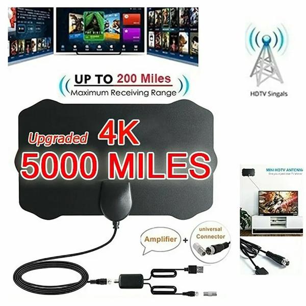 4K De Alta Ganancia HD TV DTV Box Antena de TV Digital