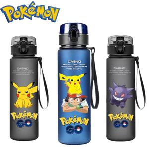 Botella De Agua Pokémon 560ML Con Seguro Anti Derrame Y Correa