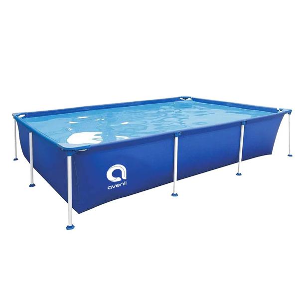 Piscina Rectangular 1.287 Litros 42x228x159 Cm Celeste