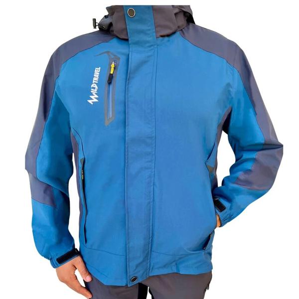 Chaqueta Corta Viento Impermeable Premium Wild Travel Hombre