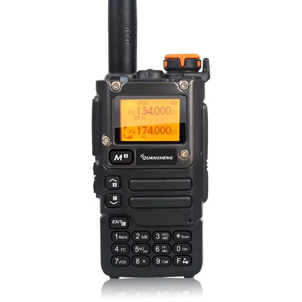 Quansheng Walkie-talkie Radio FM Vox de 600-136 MHz, 50-600MHz, Banda Aérea Rx,-MHz, Codificador Tx DTMF