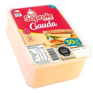 Queso Gauda Soprole Laminado 500g