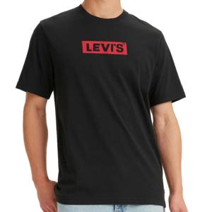 Polera Hombre Relaxed Fit Logo Negra Levis