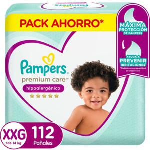 Pañales Premium Care Talla XXG 112 Un Pampers