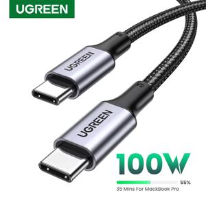 UGREEN Cable USB tipo C de 100W, Carga Rápida, Para Macbook, iPad, Samsung