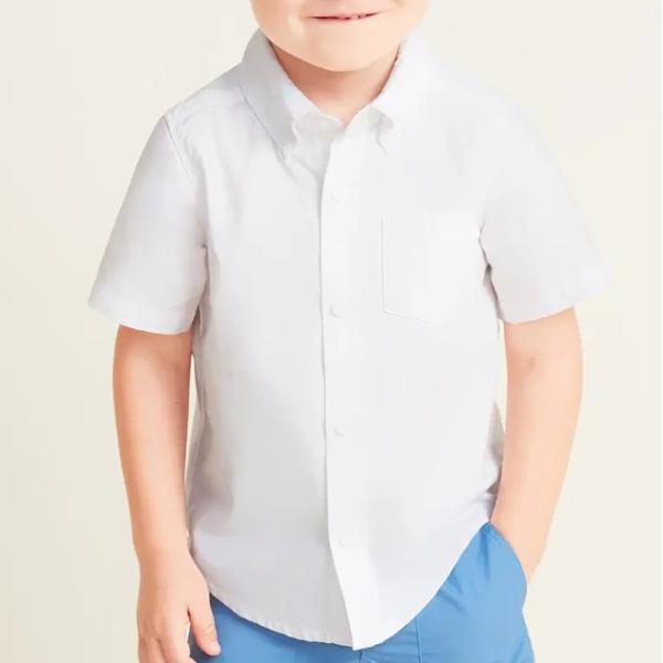 Camisa Manga Corta Oxford Toddler Niño Old Navy