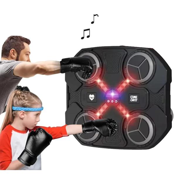 Máquina De Boxeo + Guantes Bluetooth Musica Niños Recargable Come ON