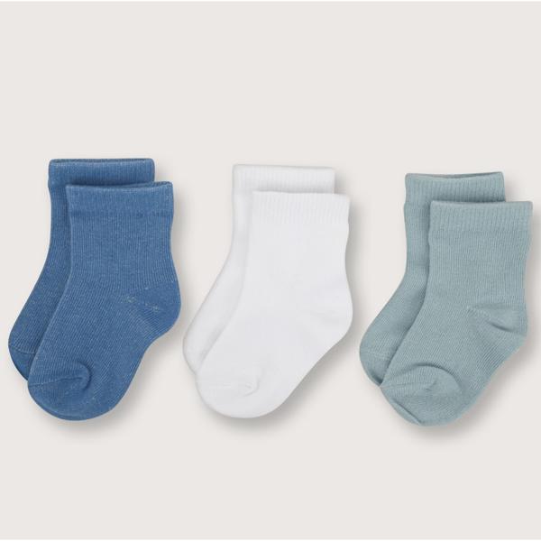 Calcetines De Bebé Niño Básico Celeste Opaline