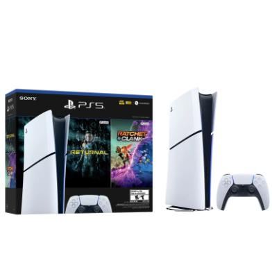 Consola PlayStation PS5 Slim Digital + 2 Juegos PS5 Sony