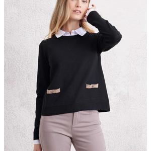 Sweater Con Cuello Camisero Y Detalle De Bolsillos Marittimo