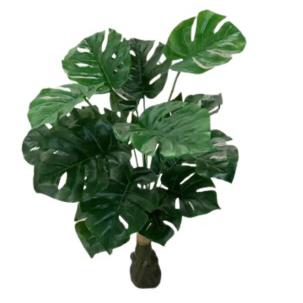 Planta Artificial Tipo Mini Monstera. Altura 75CM Verde