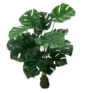 Planta Artificial Tipo Mini Monstera. Altura 75CM Verde