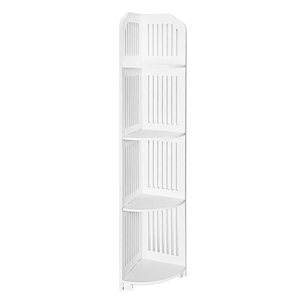 Esquinero Mueble Organizador 4 Niveles Blanco 118 Cm