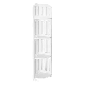 Esquinero Mueble Organizador 4 Niveles Blanco 118 Cm