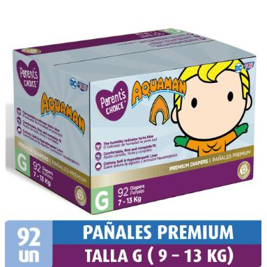 Pañales Premium G 92 Unidades Parent's Choice