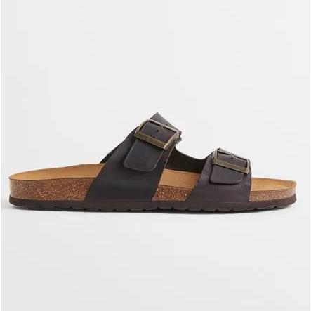 Sandalias De Cuero Hombre HyM