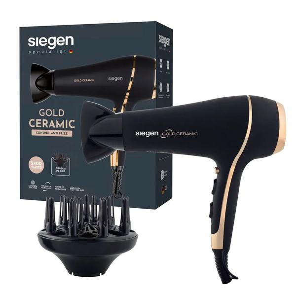 Secador De Pelo Gold Ceramic SG-3035 Siegen