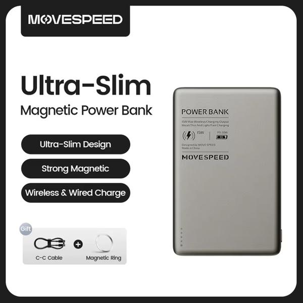 Banco De Energía Magnético 5000mAh 20WPD MOVESPEED S05