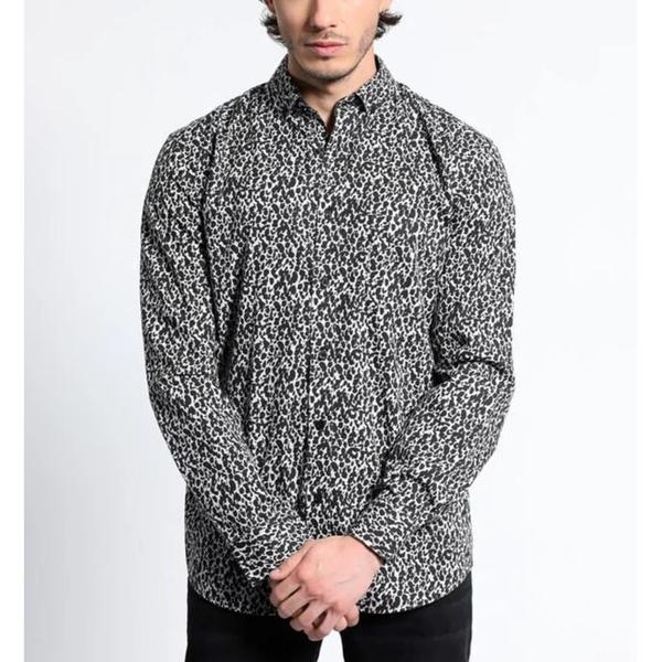 Camisa Manga Larga Estampada Full Slim Fit Truval