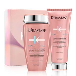 Set Reparación Cabello Color Chroma Absolu Shampoo 250ml + Acondicionador 200ml Kérastase