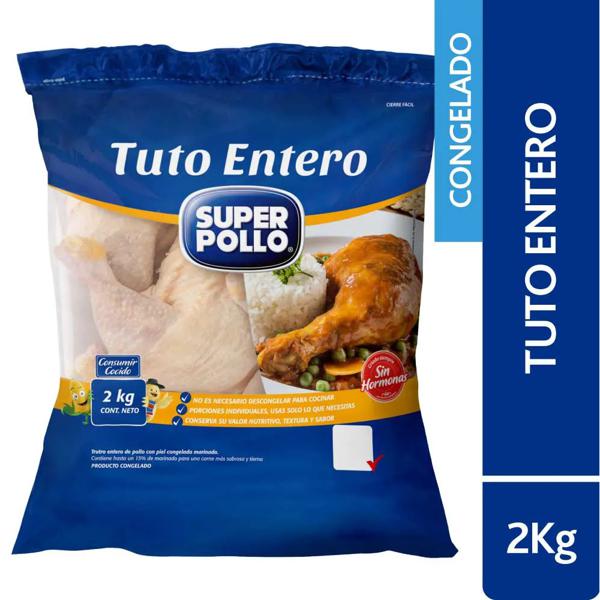 Trutro Entero De Pollo Super Pollo Congelado 2 Kg