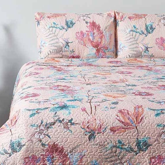 Cubrecama Ultras Floral 2 Estampado 2 Pl Ripley Home