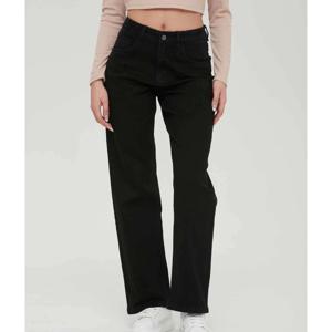 Jeans Mujer Wide Leg Wide Leg Negro