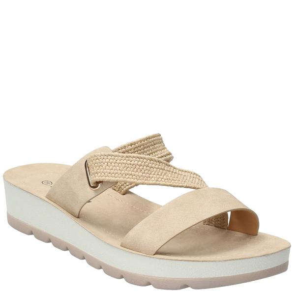 Sandalia Mujer Lacie Beige Azaleia