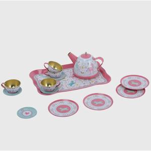 Set Metálico Para Té Juguete 15 Piezas