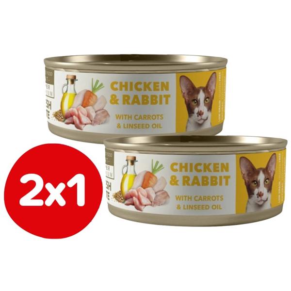 Lata Amity Gato Adulto Chicken And Rabbit 80 GR