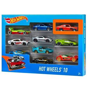 Juguete Pack X10 Autos Surtido Hot Wheels