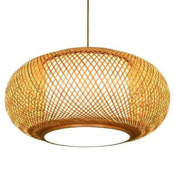 Lampara Rattan Rounded