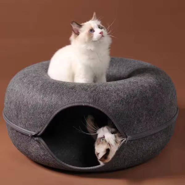 Donut Cama Interactiva Para Gatos