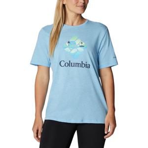 Polera Manga Corta Mujer Blue Bird Day Relax Azul Columbia