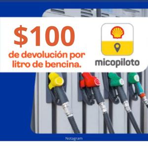 $100 Dcto. x Litro en Shell Con Prepago Los Héroes los Sábados