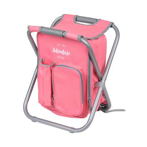 Mochila Cooler Con Silla Camping - PINK